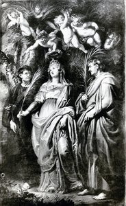 St. Domitilla mit SS. Nereus und Achilleus, 1608 von Peter Paul Rubens